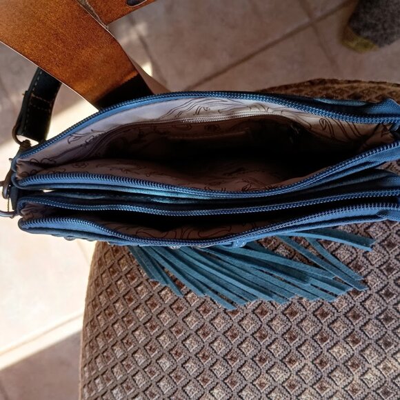 BRAND NEW Montana West Crossbody Fringe Studded - Picture 7 of 14